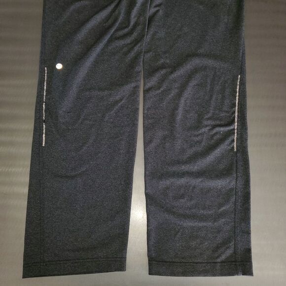 Lululemon Discipline Pull On Track Gray Straight Leg Zip Pockets Drawstring XL - Picture 6 of 14